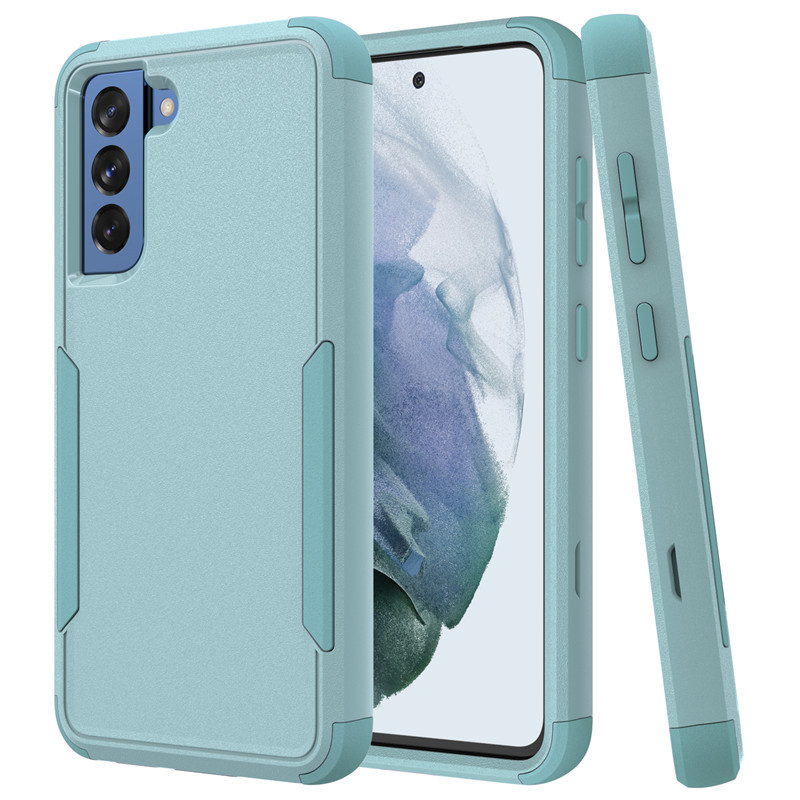 Suitable for Samsung S21Fe Pure Color Robot Double-Sided All-Inclusive Anti-Fall Phone Case Screen Protection Frosted Silicone Case