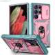Sliding Camera Lens Protection Phone Cases Covers Ring Kickstand Tough Shockproof Galaxy S23, Galaxy S23 Plus, Galaxy S23 Ultra,