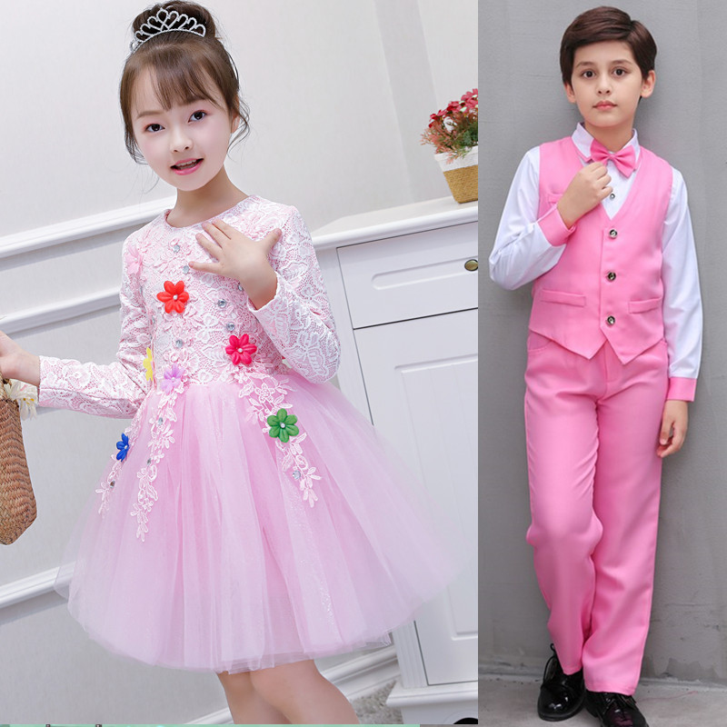 Trang phục đọc thơ của học sinh tiểu học và trung học cơ sở nam và nữ mẫu giáo trang phục hợp xướng đồ trẻ em
