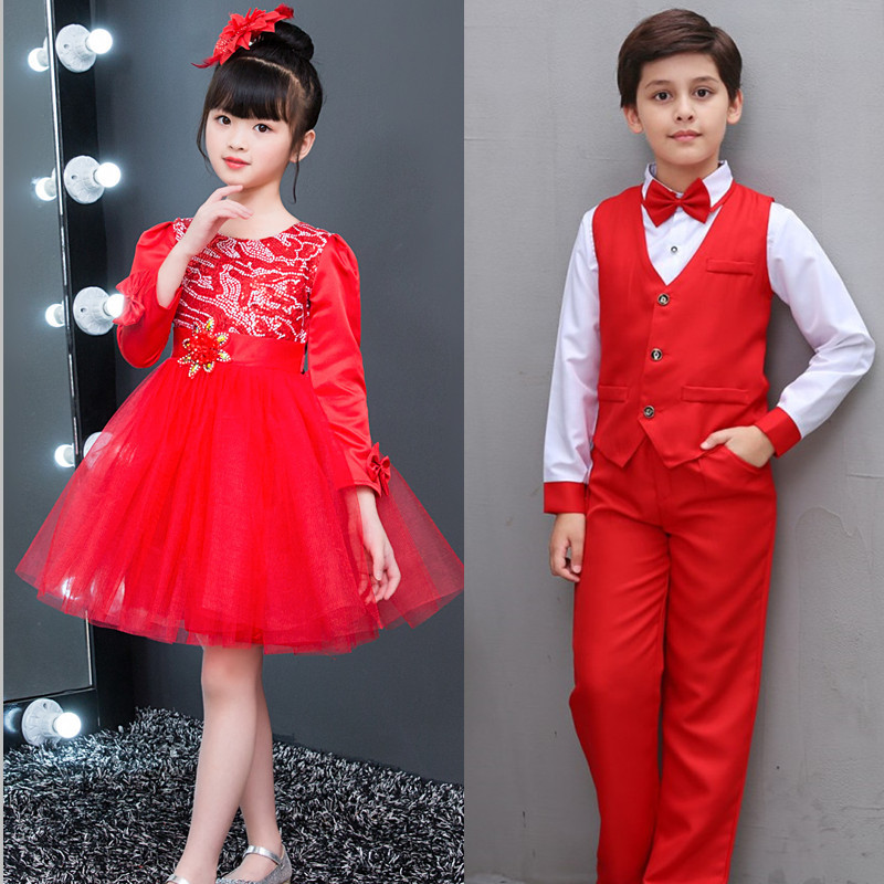 girls princess ballet chorus dresses Long sleeve children's Princess