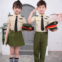 Childrens chorus costume Costume Opening ceremony military training children police Navy Army small traffic police performance men and women