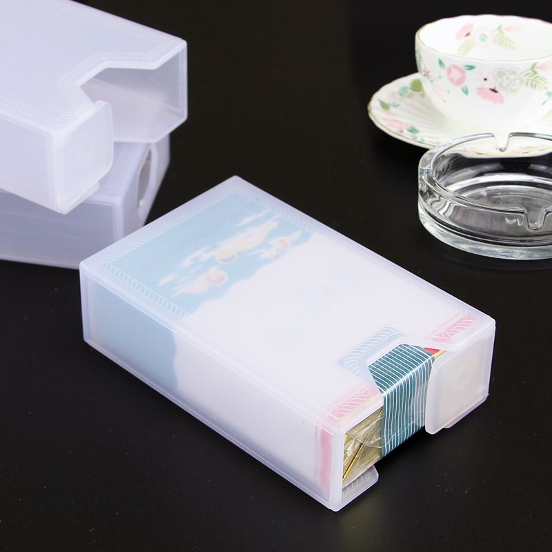 2 plastic male type blocking case glossy smoke box women's infus cigarette case portable hard shell soft shell slim fit transparent housing cover