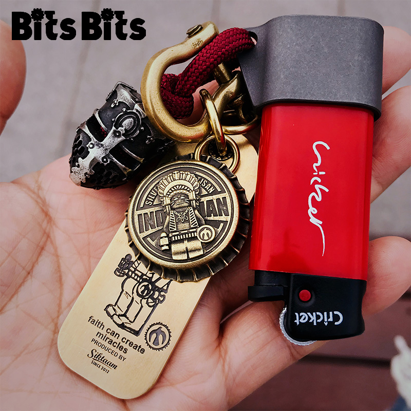 Bits titanium alloy Cricket lighter outdoor edc portable disposable firebox seat