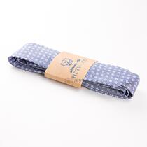 Fashion leisure trend professional Europe and the United States hot selling fashion retro cotton cotton handmade college tie blue white floret