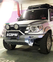 Cheetah Feiteng front bumper modified winch bar bumper front competition bar off-road anti-collision bar manganese steel aluminum magnesium alloy