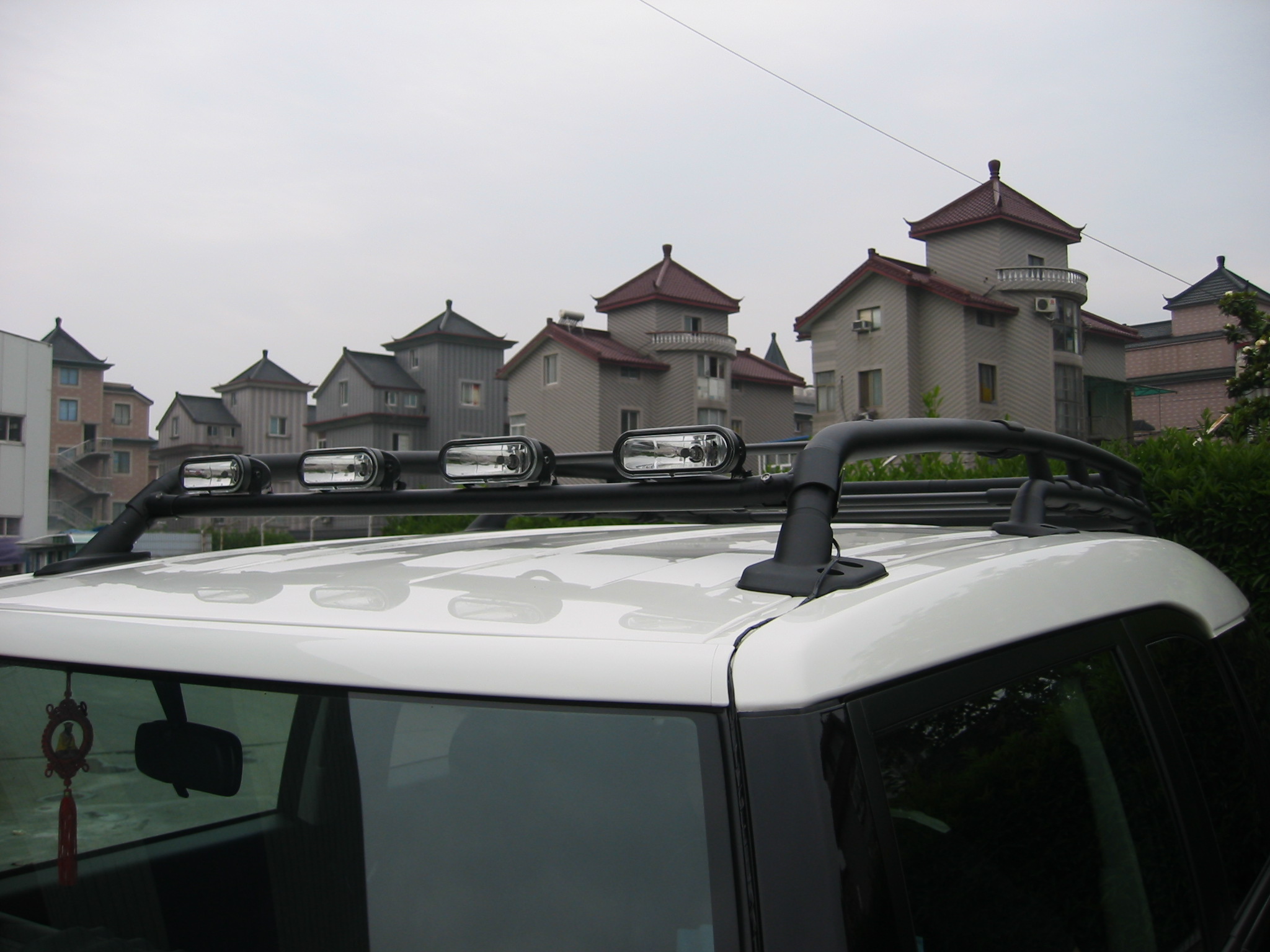 FJ Cool Road Ze Đèn chiếu sáng trên mái được trang bị Giá đỡ đèn đứng Giá đỡ ánh sáng (vật liệu thép và hợp kim nhôm-magiê) - Roof Rack để đồ trên nóc xe