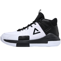 Peak basketball shoes mens official non-slip cement floor boots white shock-absorbing mesh wear-resistant sports shoes for men