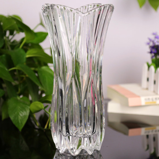  Transparent glass vase large number rich and expensive bamboo lilies water peels flower-ware European-style vase swinging piece living room