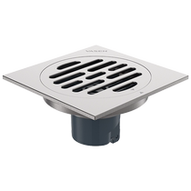 Weixing all-copper floor drain square bathroom dry and wet universal 50-tube insect-proof anti-water and anti-odor washing machine floor drain