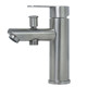 304 Stainless Steel Hot and Cold Faucet with Nozzle Shower Triple Lift Faucet Bathroom Bathroom Countertop Basin