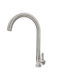 304 Stainless Steel Dishwashing Faucet, Rotatable Sink Faucet, Single Cold Water Ceramic Disc Brushed Faucet