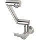 Sus304 Stainless Steel Faucet Wall-Mounted Single Cold Water Swivel Pipe Rotatable Balcony Bathroom Kitchen Black