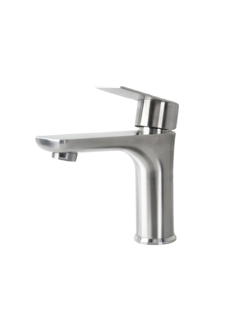 Stainless Steel Washbasin Hot and Cold Faucet Bathroom Sink Faucet Bathroom Cabinet Washstand Countertop Basin Faucet