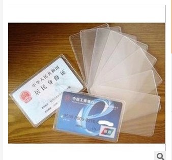 Bộ thẻ ngân hàng đơn giản và minh bạch Thẻ ID bộ thẻ IC Thẻ nhựa đa chức năng 3g bọc thẻ căn cước