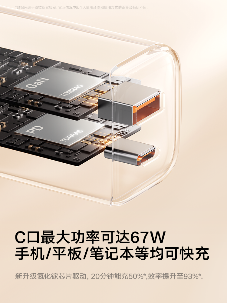 [Same Model as Papi Sauce] Tulas Small Ice Cube Lite 67W Is Suitable for Apple Charger Head, Fast Charging for Mobile Phones, iPhone 17 Pro Max, Gallium Nitride, Universal USB Data Cable with Multiple Dual Ports iPad