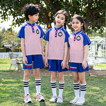 Primary school uniforms class uniforms childrens short-sleeved Summer Academy style set kindergarten uniforms summer graduation photos