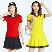 Summer leisure sports dress dress womens short sleeve skirt kindergarten teacher garden clothes teacher work clothes anti-light tide