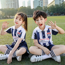 Kindergarten uniform summer new childrens football performance uniforms basketball cheerleading stripes school uniforms primary school uniforms