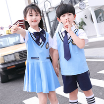 Primary school uniforms Summer suits kindergarten uniforms British Academy performance costumes childrens class uniforms
