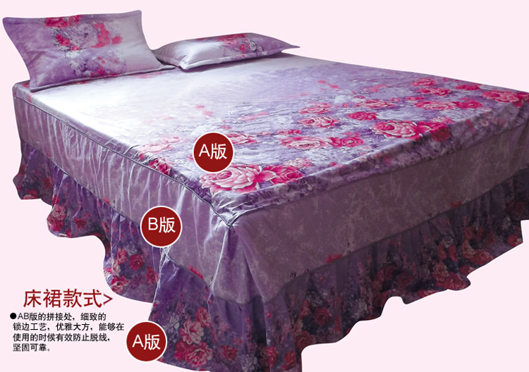 Cố định giường nệm bìa Li giường bông 1.8 vận chuyển trong phạm vi một mảnh duy nhất của giường bông khăn trải giường váy khai thác - Váy Petti váy giường