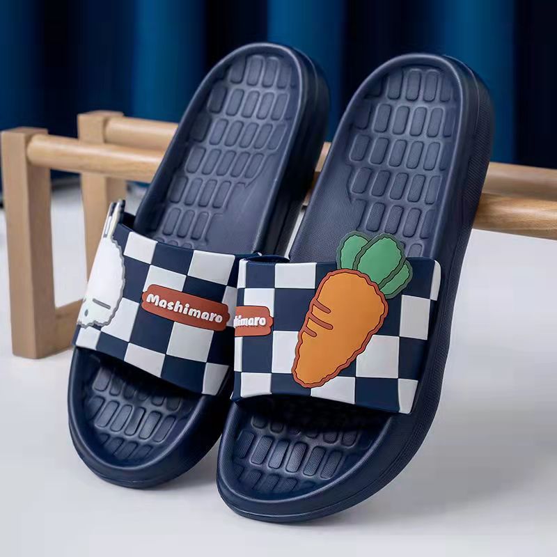 Rogue rabbit sandal slippers for men couples new indoor soft bottom silent tasteless summer sandals for women's homes