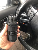 Tactical flashlight waist cover Outdoor 360 degree rotating waist cover Portable strong light flashlight cover Multi-function accessory bag