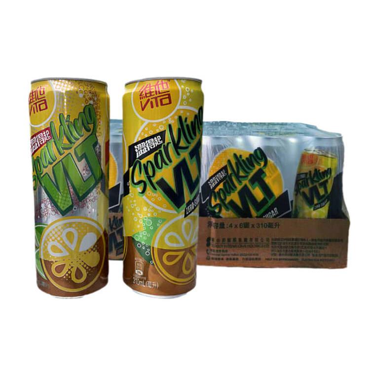 Hong Kong Imported Vita 0 Sugar-Free Sparkling Lemon Tea 310ml*24 Cans Apple Green Tea Low-Sugar Chrysanthemum Tea Hong Kong Version