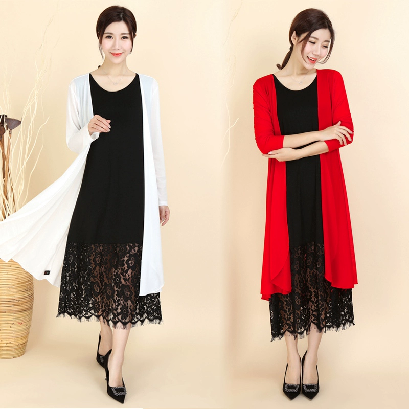 Shawl áo khoác chống nắng quần áo ngoài nữ 2018 mới mùa hè mỏng phần cardigan trong phần dài của băng lụa mùa hè buông thả hoang dã
