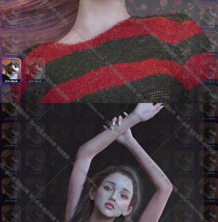 图片[19]-daz3模型 美丽欧美漂亮女孩模特 角色设计+发型 IM包G8-cg男孩