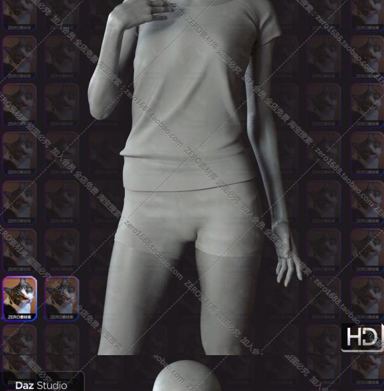 图片[16]-daz3模型 美丽欧美漂亮女孩模特 角色设计+发型 IM包G8-cg男孩