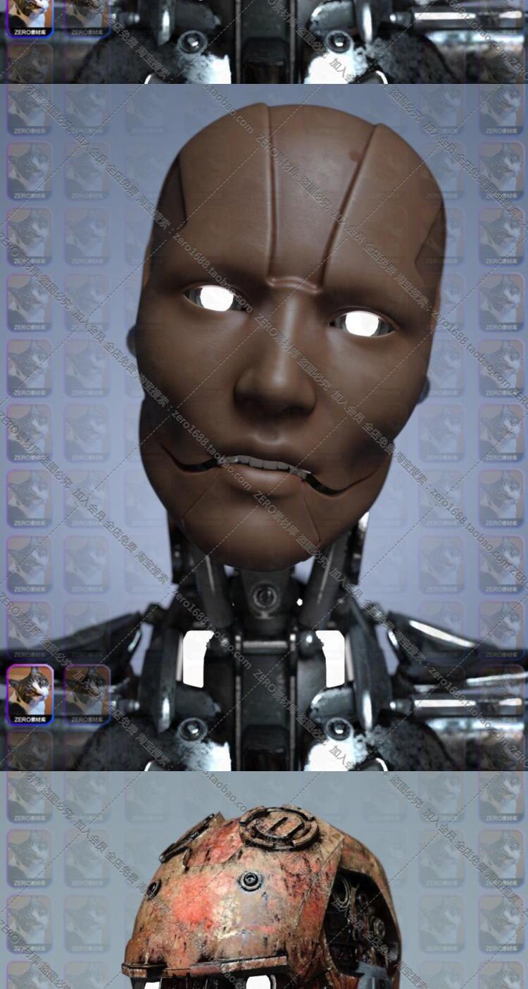 图片[4]-daz3d模型骷髅机器人 daz模型[405MB] 纯角色 IM包G8-cg男孩