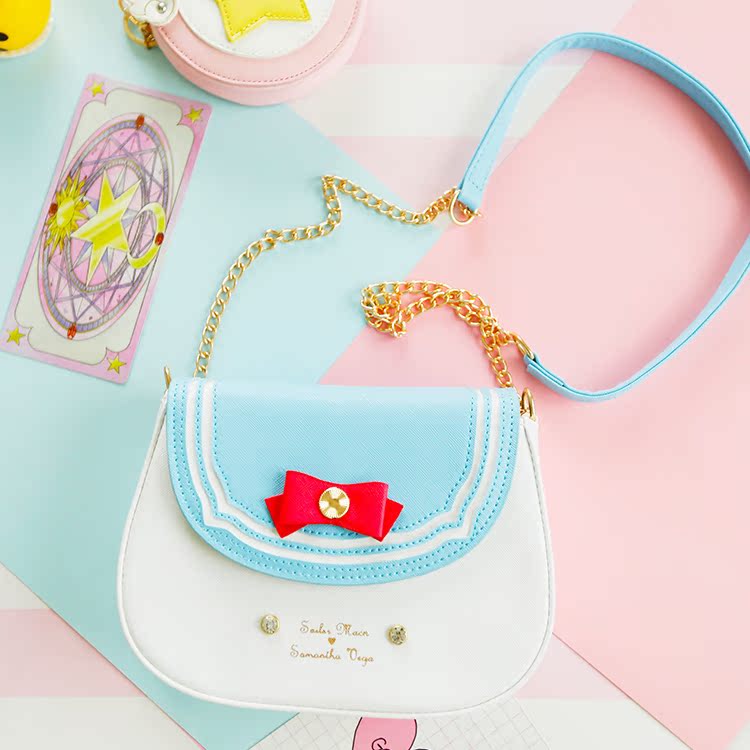 Manly sản phẩm tốt Nhật Bản dễ thương cartoon Sailor Moon vai gói chéo mềm chị gói hoạt hình xung quanh hình sticker