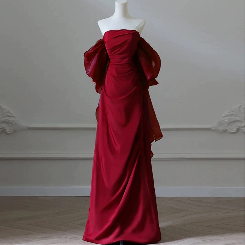 Bridal Toast Dress 2026 New Style Red Wedding Light Luxury Niche High-End Engagement Dress Skirt for Women with a Sense of Sophistication for Summer