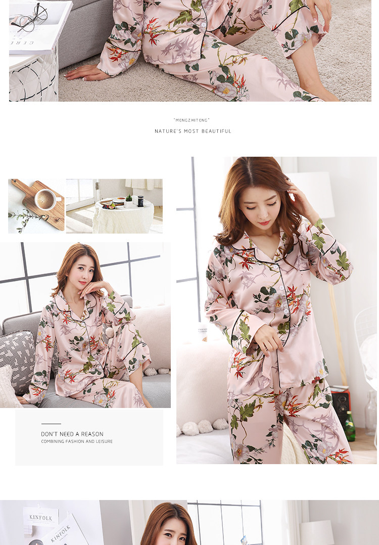 Pyjama pour femme à manches longues - Ref 2994691 Image 12