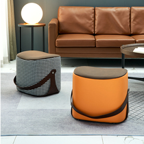 Sofa stool Home Living room sitting pier Entrance Changing Shoes Stool Creative Personality gig Stool Short Stool Soft Seat saddle stool