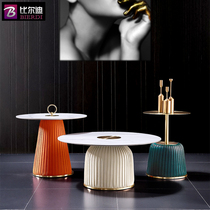 Light Extravaganza A Few Sofas corner a few Fancy Post Modern Port Style Creative Round Minimalist Designer Rockboard Tea Table