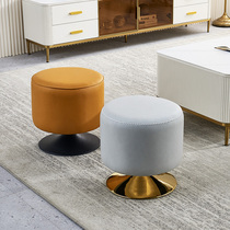 Sofa Stool Living Room Home Sitting Mound swivel ROUND STOOL TEA TABLE EDGE STOOL CHANGING SHOES STOOL LIGHT AND LUXURIOUS MAKEUP STOOLS TECH CLOTH