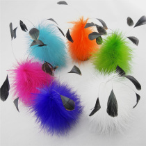 White pigeon Q five-tassel shuttlecock turkey feather flower shuttlecock shuttlecock ball shuttlecock flower shuttlecock handmade shuttlecock student shuttlecock