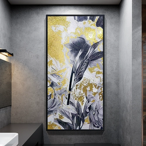 Золотая фольга стеклянная мозаичная плитка фоновая настенная крыльца проход с физическим европейским стилем мастерство роспись плитка