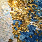 Современная и минималистичная мозаика, креативная инкрустация камня, делается под заказ