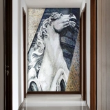 玛雅拼图 Мозаичная плитка-головоломка черно-белая креативная модель комнаты отеля B & B кабинет вход декоративная живопись