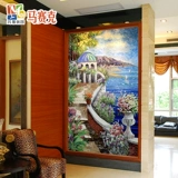 玛雅拼图 Средиземноморская пейзажная пейзажа кристаллическая мозаика головоломка европейской веранды