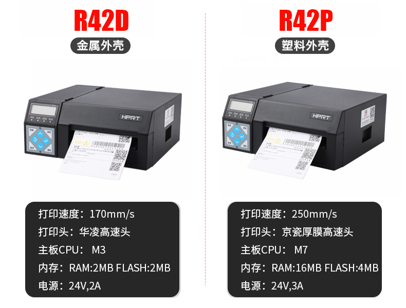Máy in mã vạch đơn bề mặt điện tử Hanyin R42D / R42P Máy in nhãn đơn E-mail Bao Jingdong máy đơn trong máy in nhãn đơn tốc độ cao tốc độ cao Yuantong Shentong - Thiết bị mua / quét mã vạch