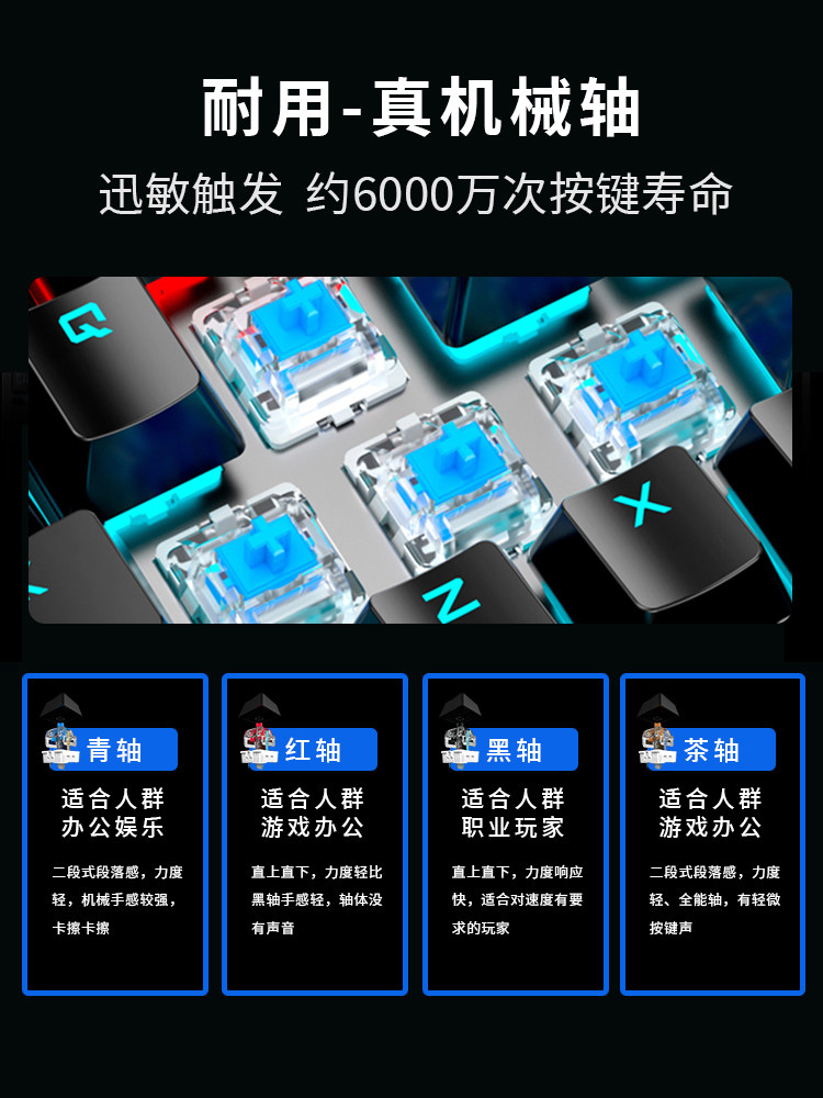 Игровая механическая клавиатура AOC GK410