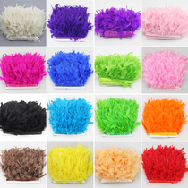 Feather DIY Handmade Creative Dance Dress Wedding Celebration Lace material Colour Pillow Decorated Turkey Wool Fabric 2 m