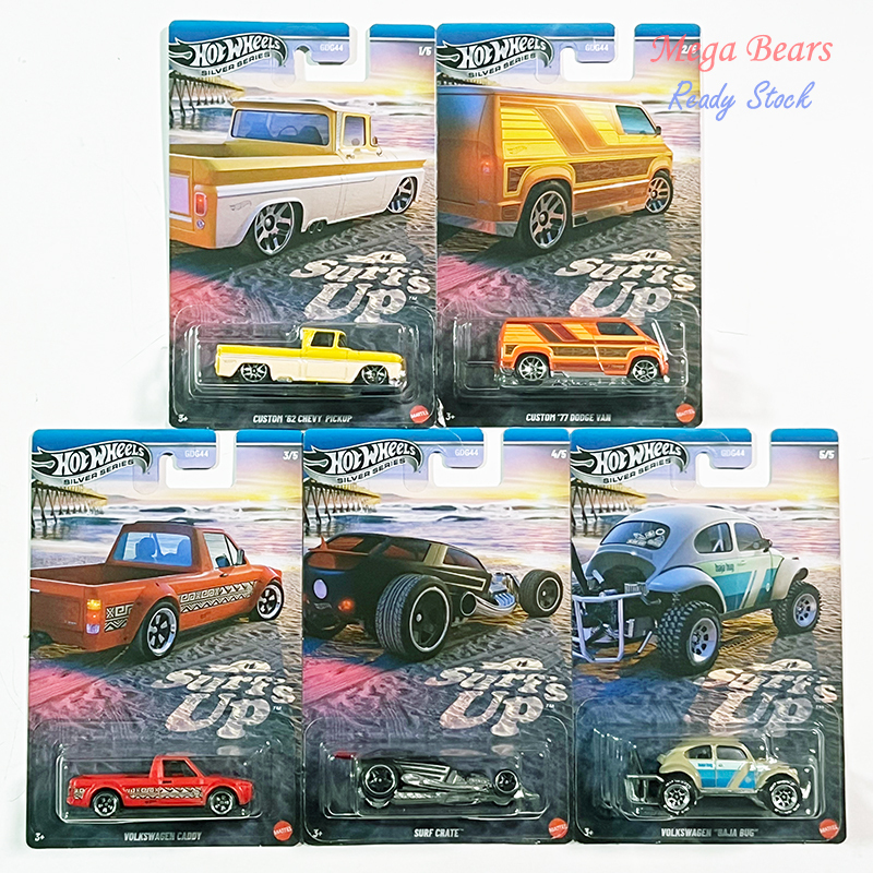 Hot Wheels Silver Label Series Surf Season Set Alloy Car Model Toy Gdg44 Hot Wheels Silver Label Series Surf Season Set Alloy Car Model Toy Gdg44