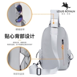 路易贵族 Трендовая нагрудная сумка, дорожная сумка через плечо, спортивная вместительная и большая сумка на одно плечо, подвеска