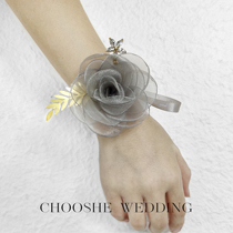 Wrist Flower Bridesmaid Sisters Group Hand Flower Super Xiansen Korean Bride Wedding Jewelry Beautiful Crystal Wrist Flower
