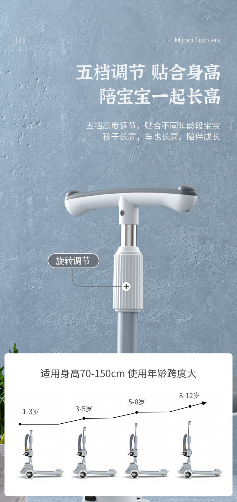 Самокат 外贸出口滑板车儿童三合一滑板车宝宝滑行车可坐可滑一键折叠2-12 OTHER