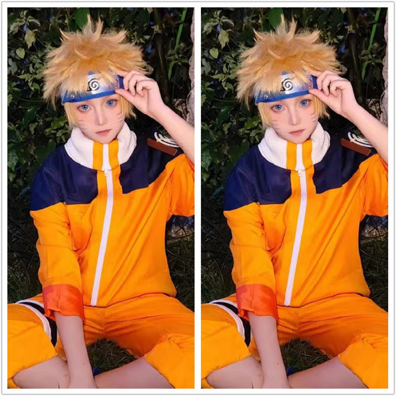 Naruto Cosplay Costume Full Set First Generation Uzumaki Naruto Youth Anime Costume Halloween Cosplay Costume Naruto Cosplay Costume Full Set First Generation Uzumaki Naruto Youth Anime Costume Halloween Cosplay Costume